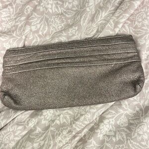 Lauren Merkin Shimmering Silver Clutch